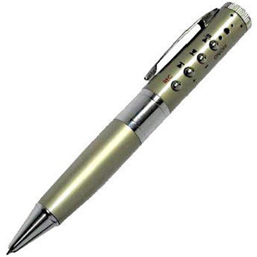 1GB Gold Pen Shaped MP3 Recording Pen